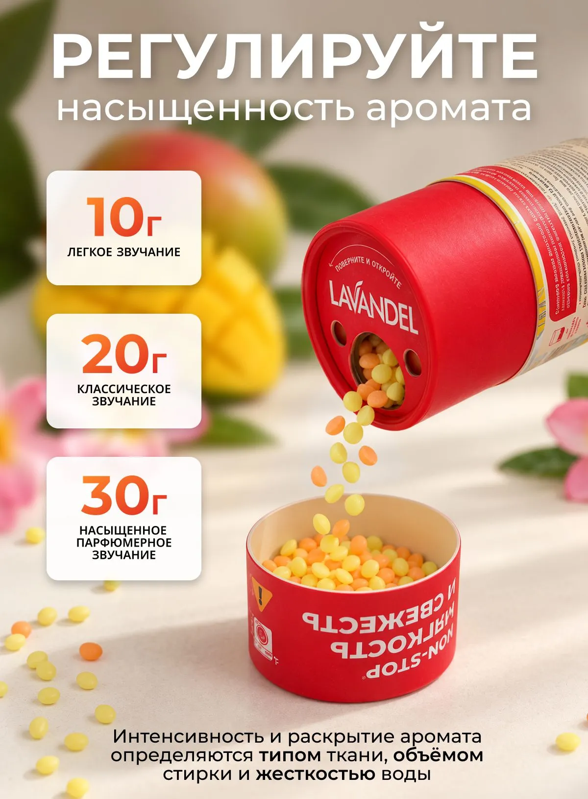 Кондиционер Lavandel Tropical Charm в гранулах 0.22 кг - фото 12