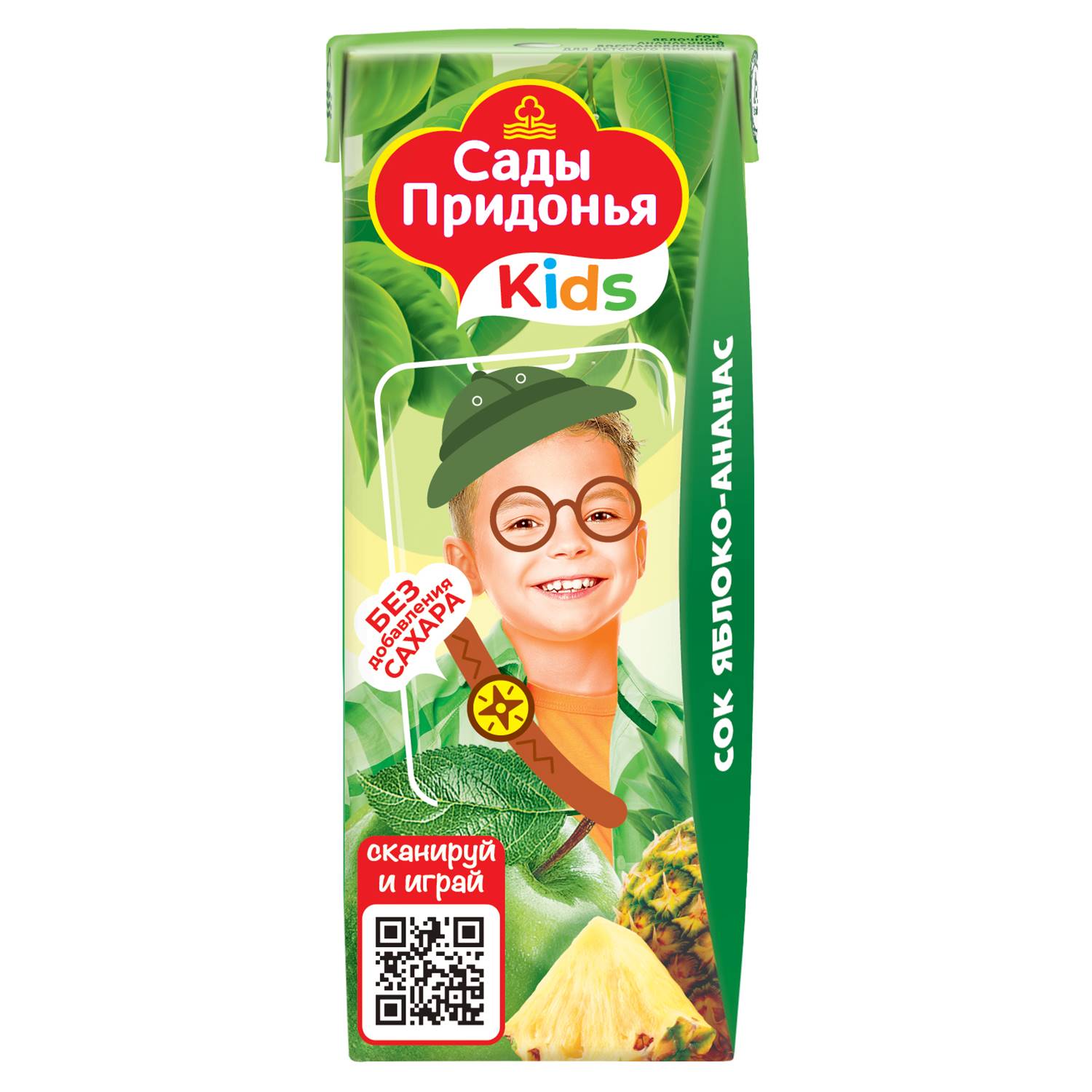 Сок Сады Придонья Яблоко-ананас с 6 мес 0.2 л - фото 1