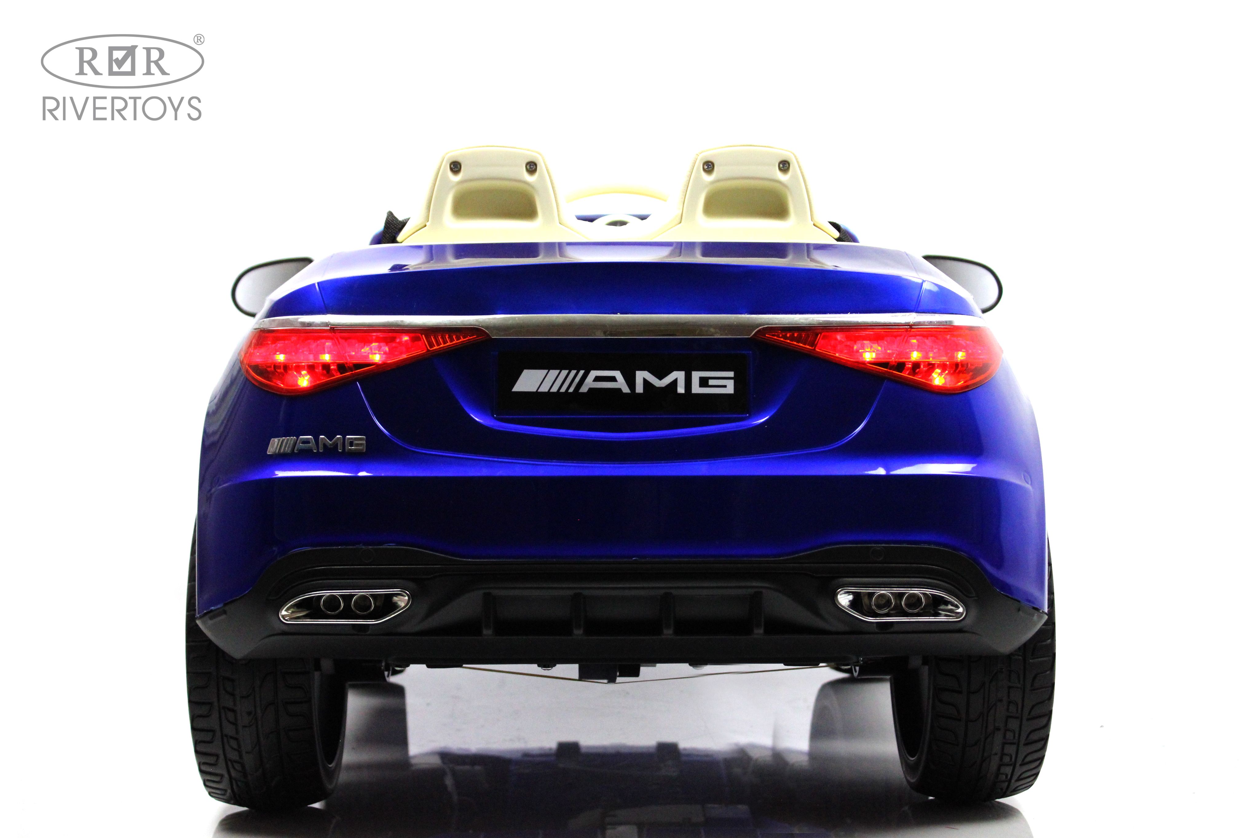 Электромобиль RIVERTOYS Mercedes М333БХ-BLUE-GLANEC С пультом ДУ - фото 16