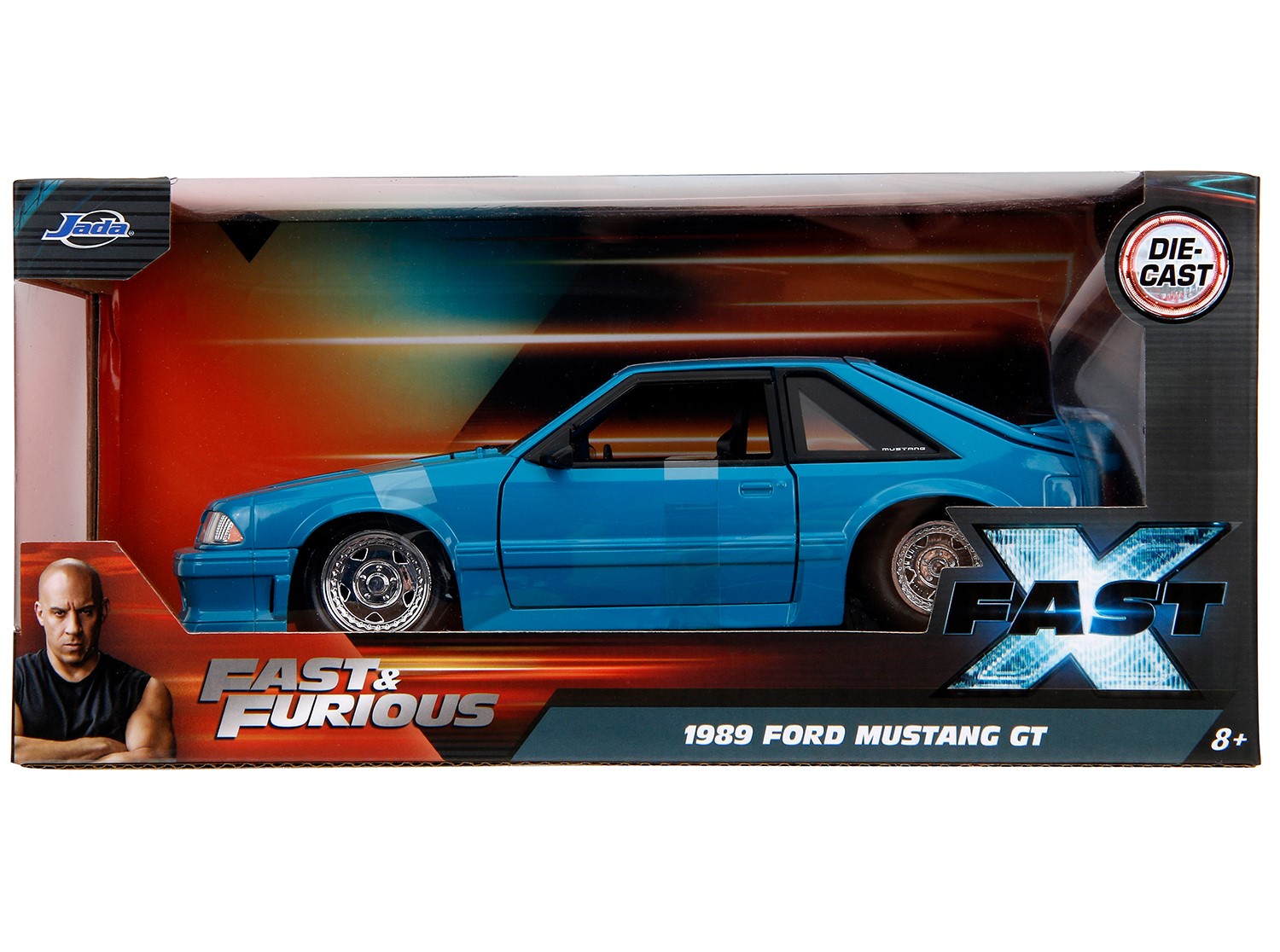 Автомобиль Jada Ford Mustang GT FF 1989 1:24 ТоуR390 - фото 2