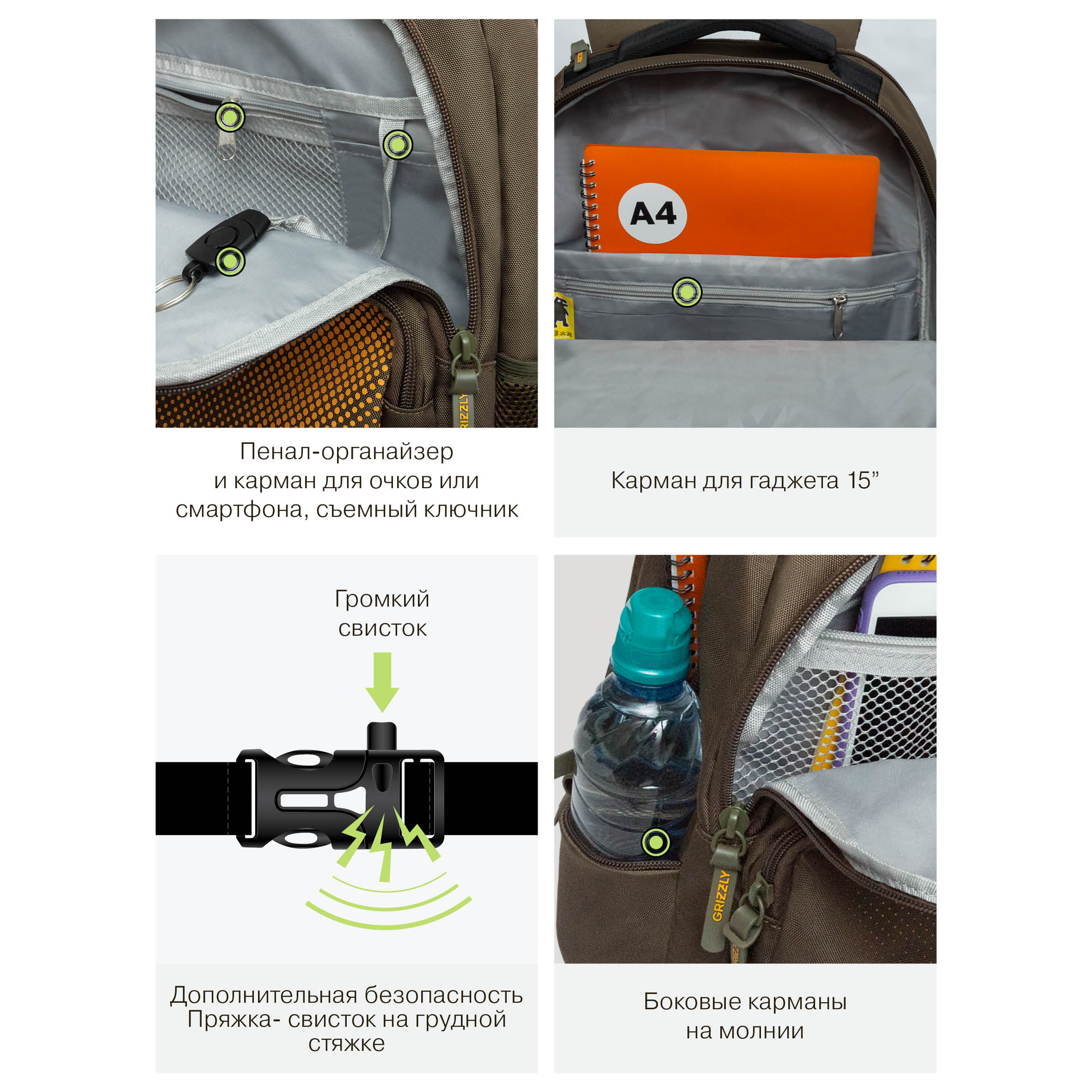 Рюкзак Grizzly для мальчика - фото 12