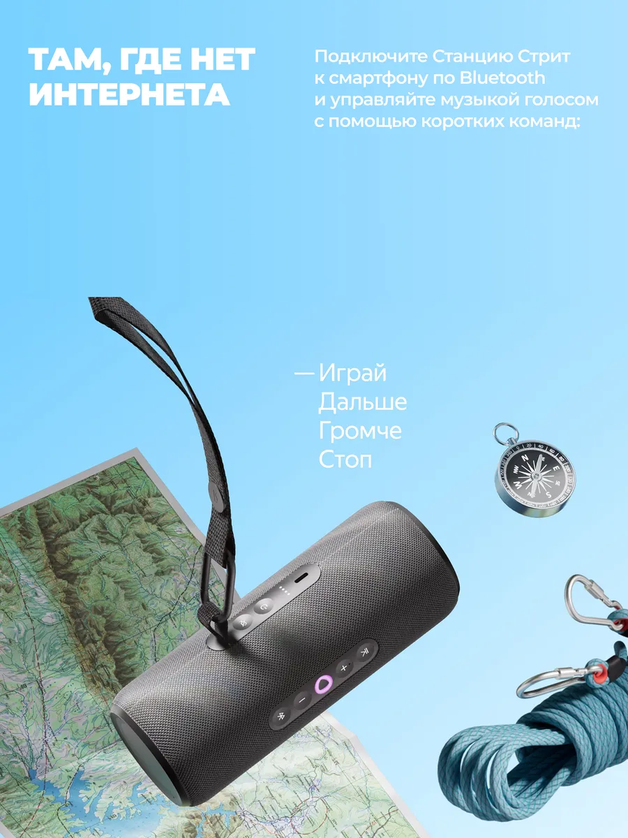 Колонка умная, bluetooth Яндекс Станция Стрит - фото 8