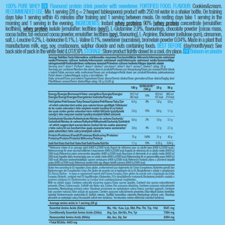 Протеин BiotechUSA 100% Pure Whey 454 г. Печенье с кремом