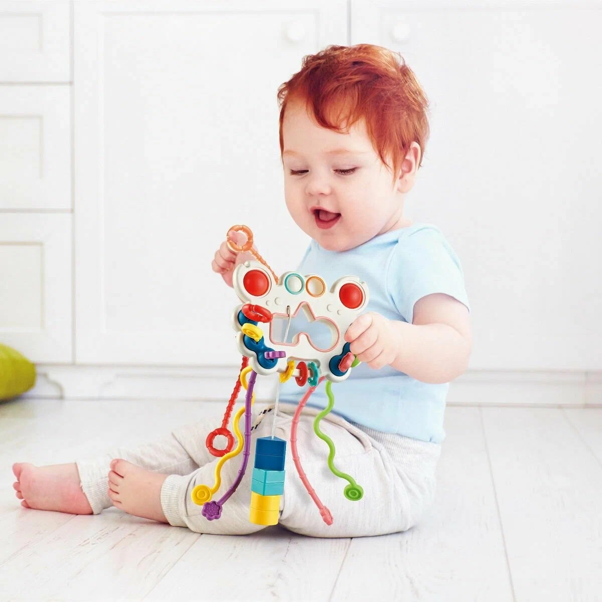 Игрушка ТОТОША бизиборд сортер тянучка Крабик - фото 6