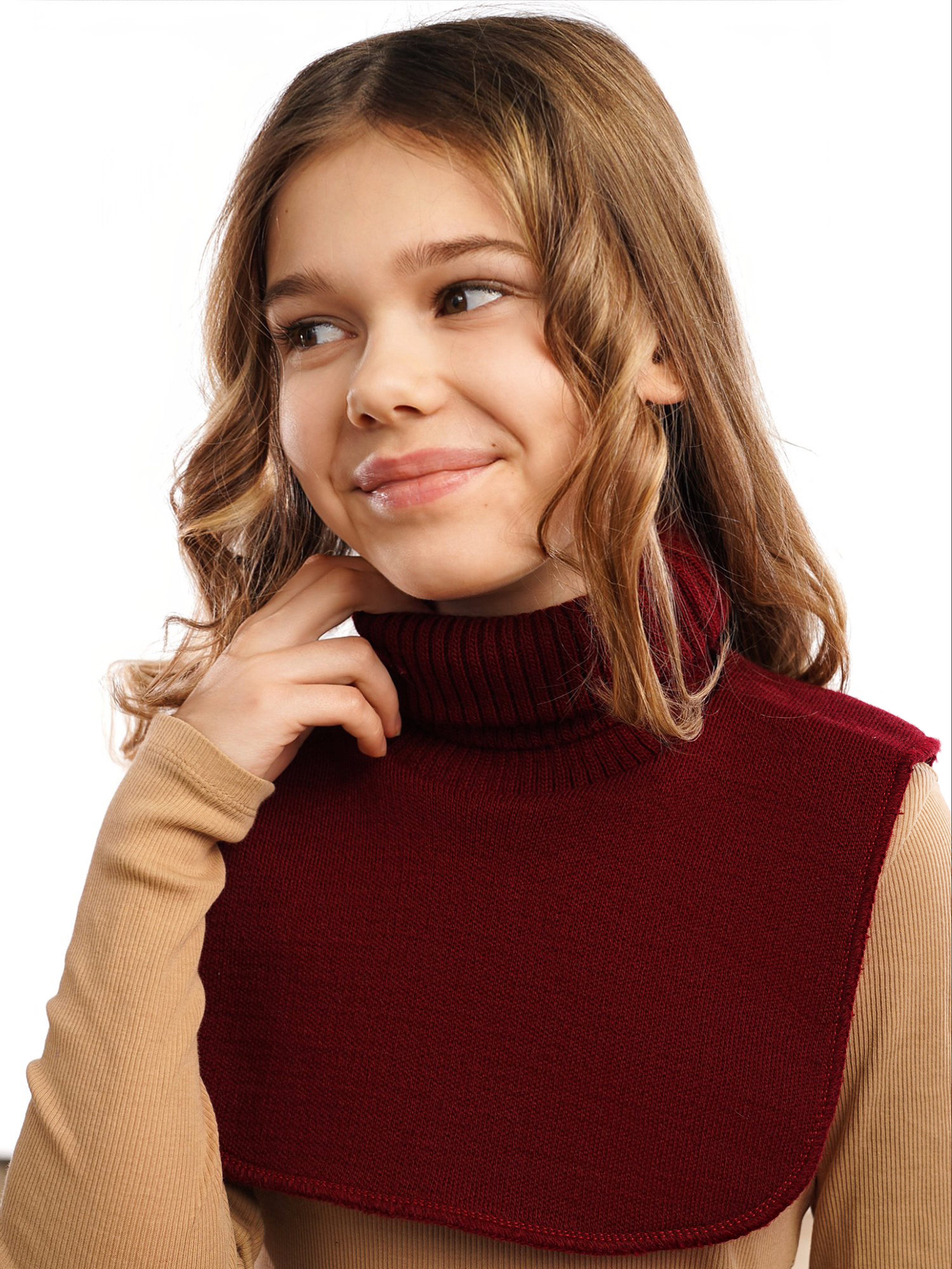 Манишка ПриКиндер MM3-2131 Цвет: Красный меланж - фото 2