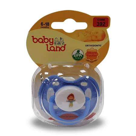 Пустышка Baby Land силикон анатомическая от 6 мес.