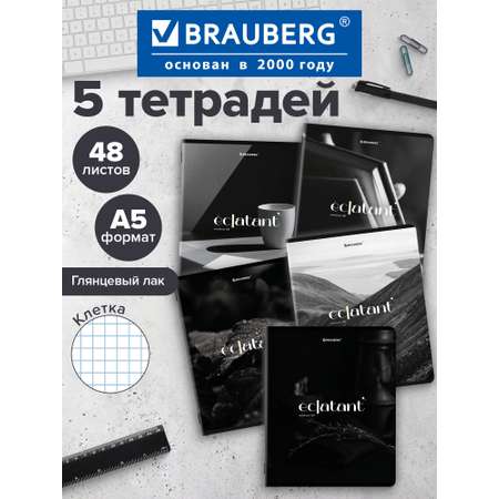 Общая тетрадь Brauberg клетка 48 лист. 5 шт.