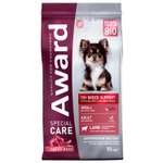 Корм для взрослых собак мелких пород AWARD Special Care Toy Breed Support со свежим мясом ягненка сухой 10кг