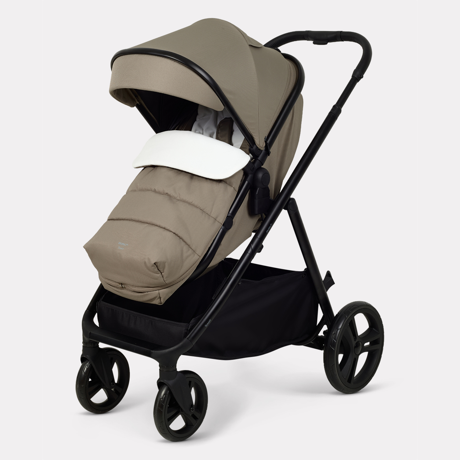 Коляска 2в1 для двойни Rant Basic Dualo коричневый - фото 17