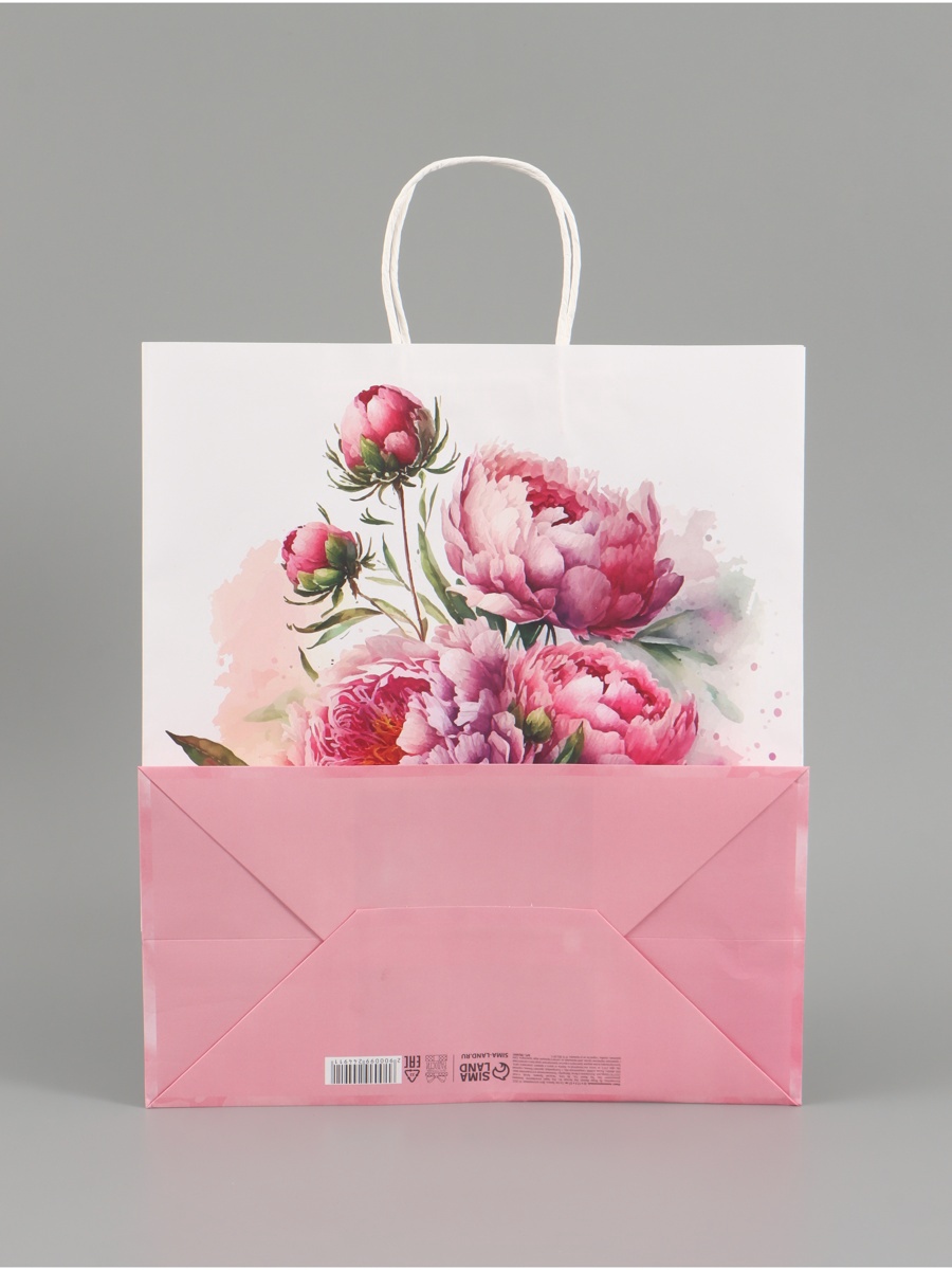 Пакет крафт Доступные Радости Самой нежной 32 х 17 х 37 см - фото 5