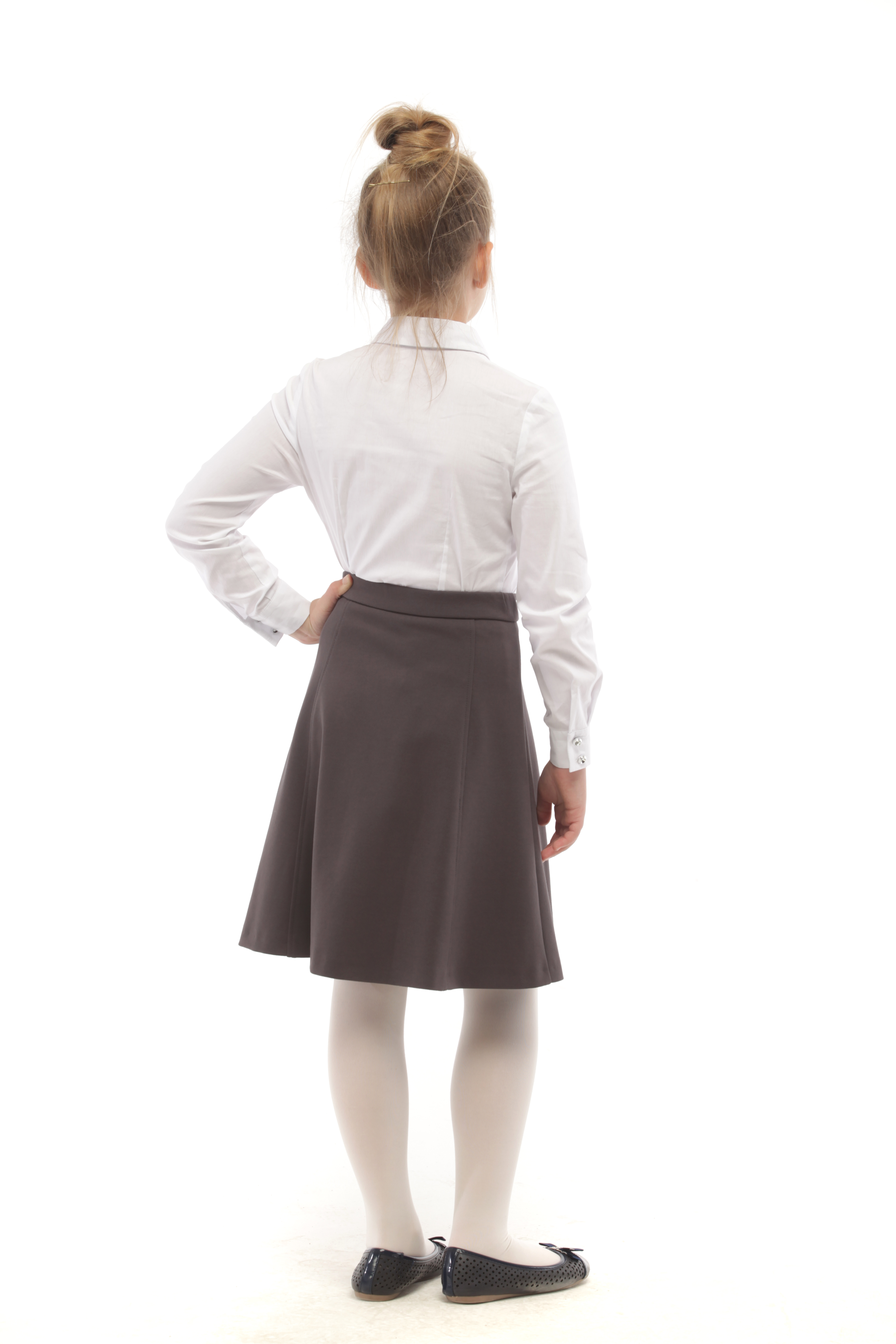 Юбка Stylish AMADEO AS-072-серый - фото 2