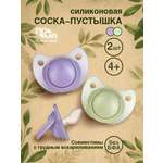 Пустышка Пома силикон ортодонтическая от 4 мес. 2 шт.
