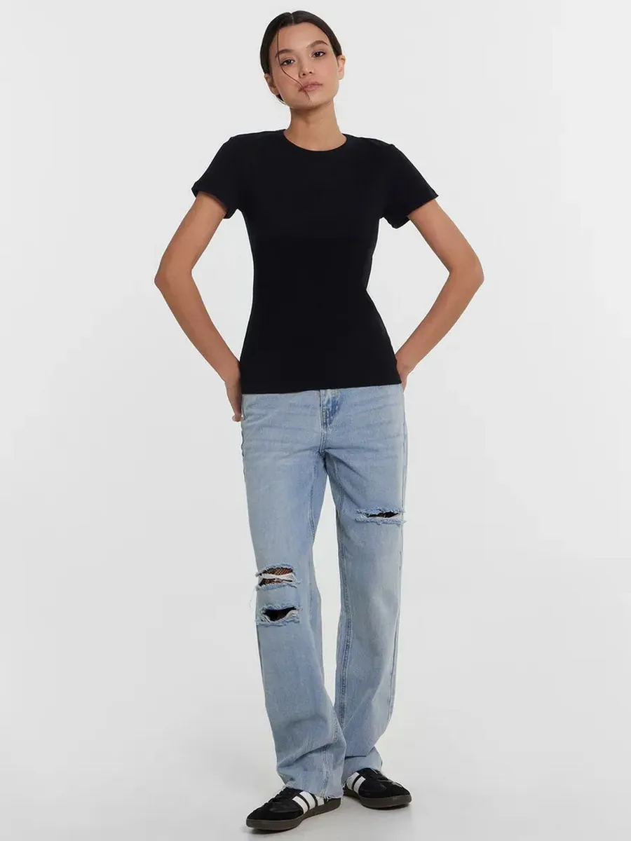 Футболка ORODORO 302677/25-37967Б-1/черный - фото 6