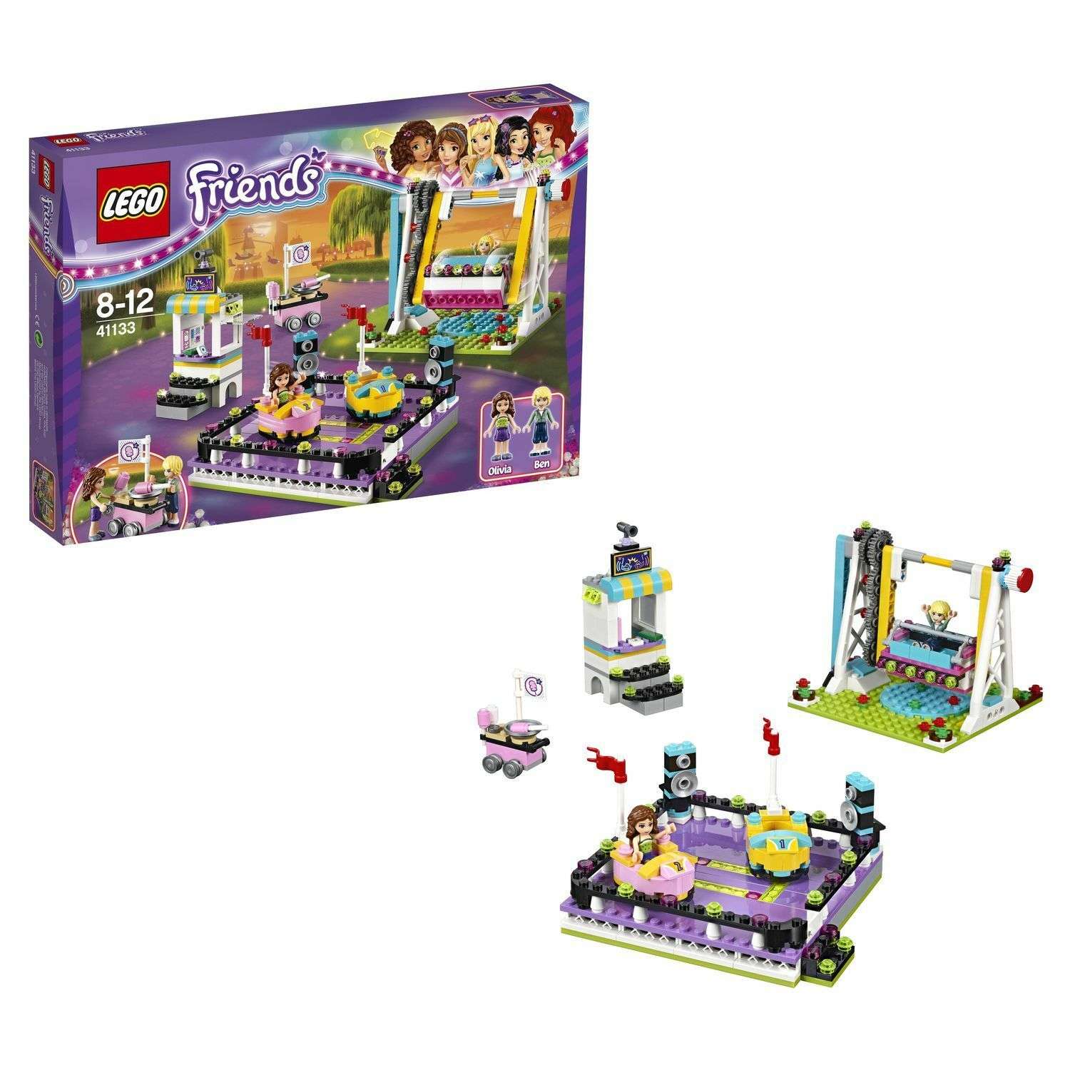 Конструктор LEGO Friends Парк развлечений: Автодром блочный - фото 1