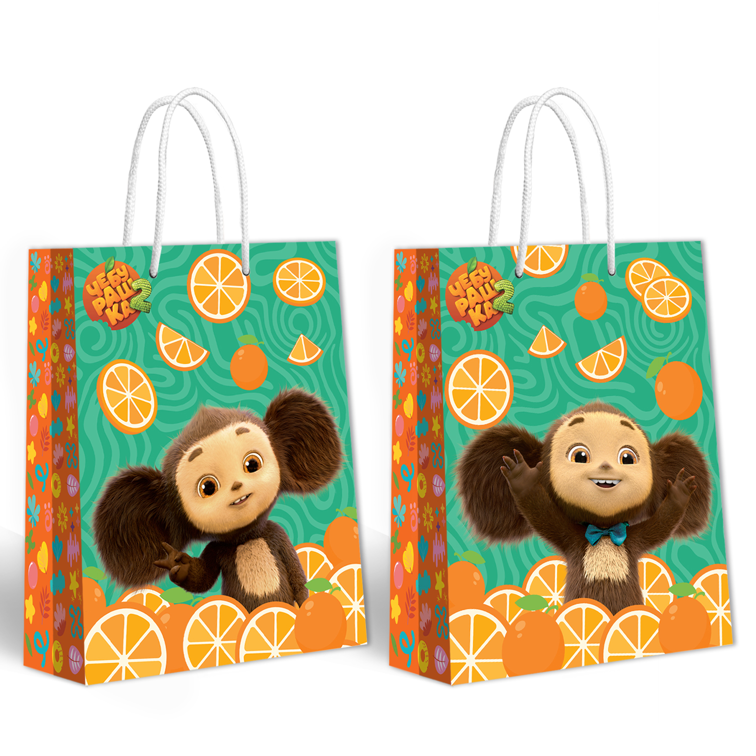 Пакет подарочный ND PLAY Чебурашка 35*45см - фото 4