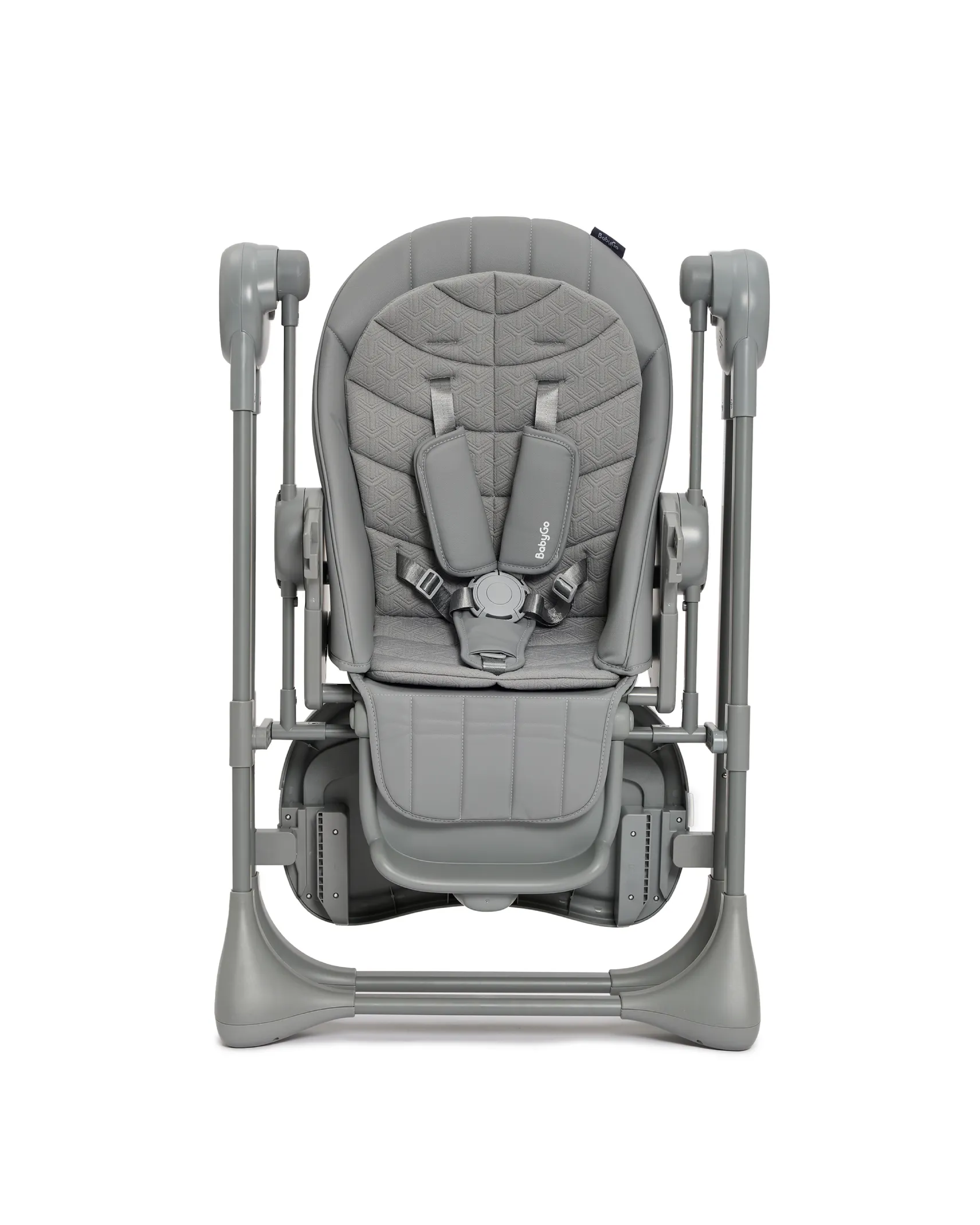Стульчик для кормления BabyGo Huggi grey серый - фото 18