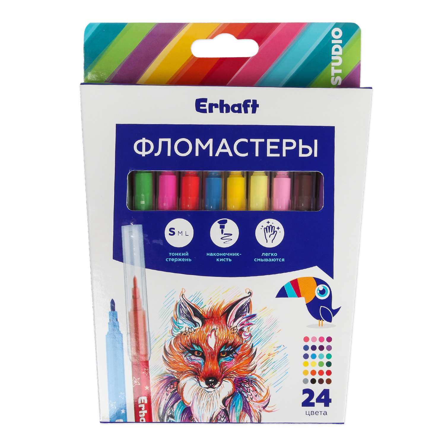 Фломастеры Erhaft 24 цв. - фото 1
