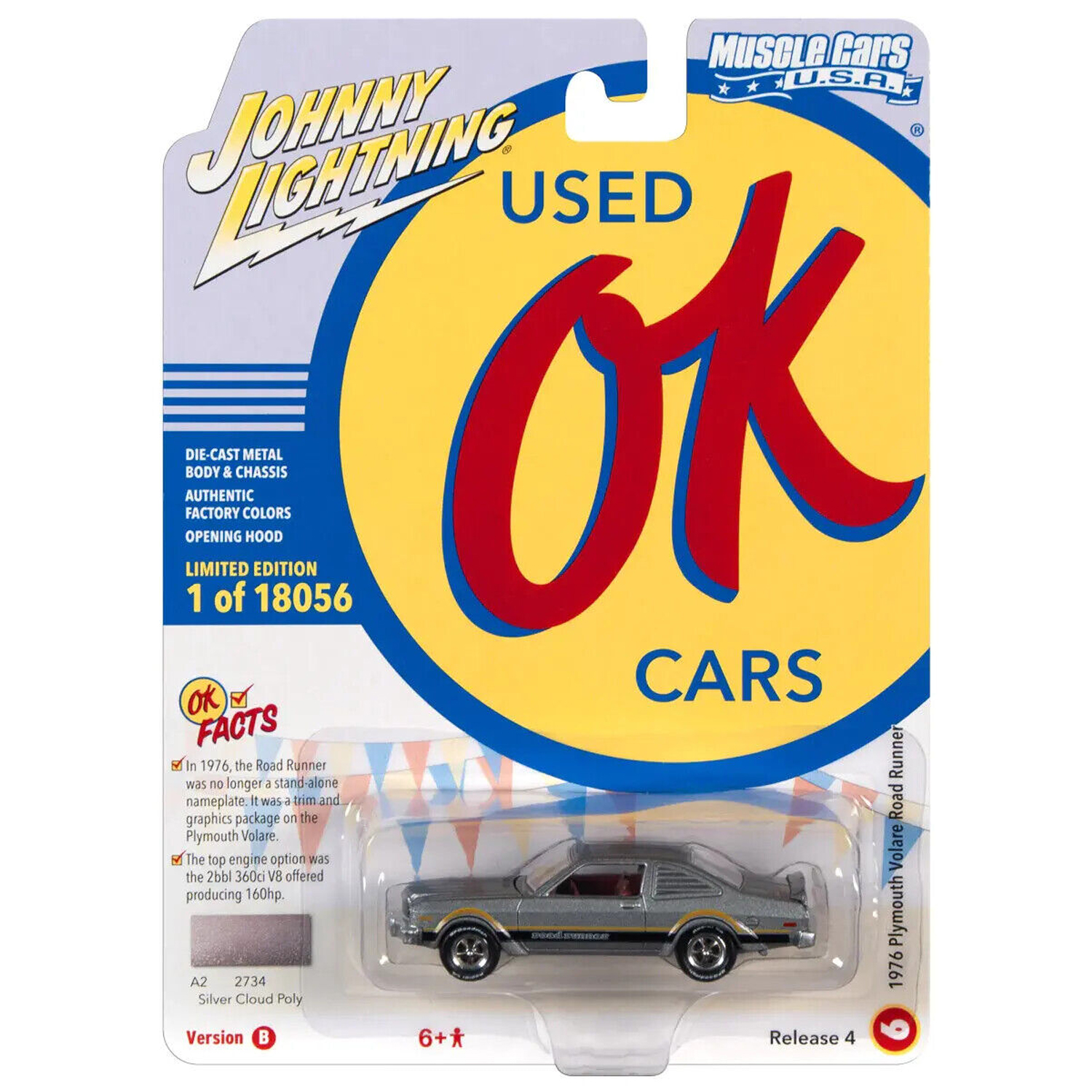 Автомобиль Johnny Lightning 1:64 JLMC028B-R4-N6 - фото 4