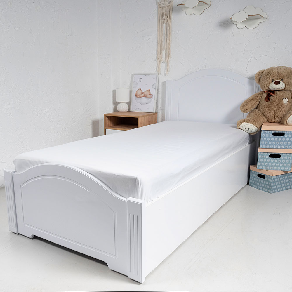 Простыня на резинке BELLEHOME collection Белая 200 ТС 90х200х15 - фото 1