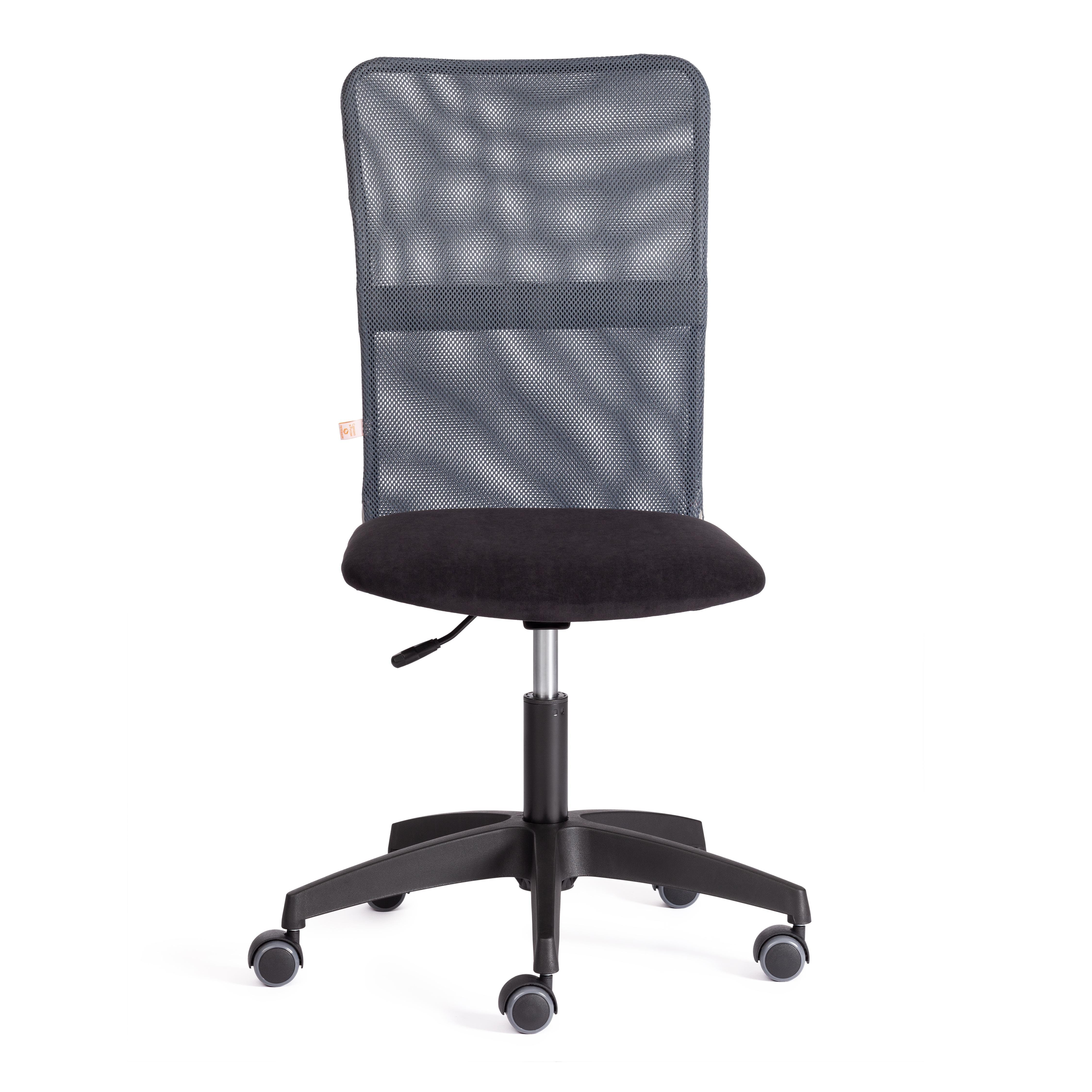 Компьютерное кресло TETCHAIR Старт флок ткань черный серый - фото 5
