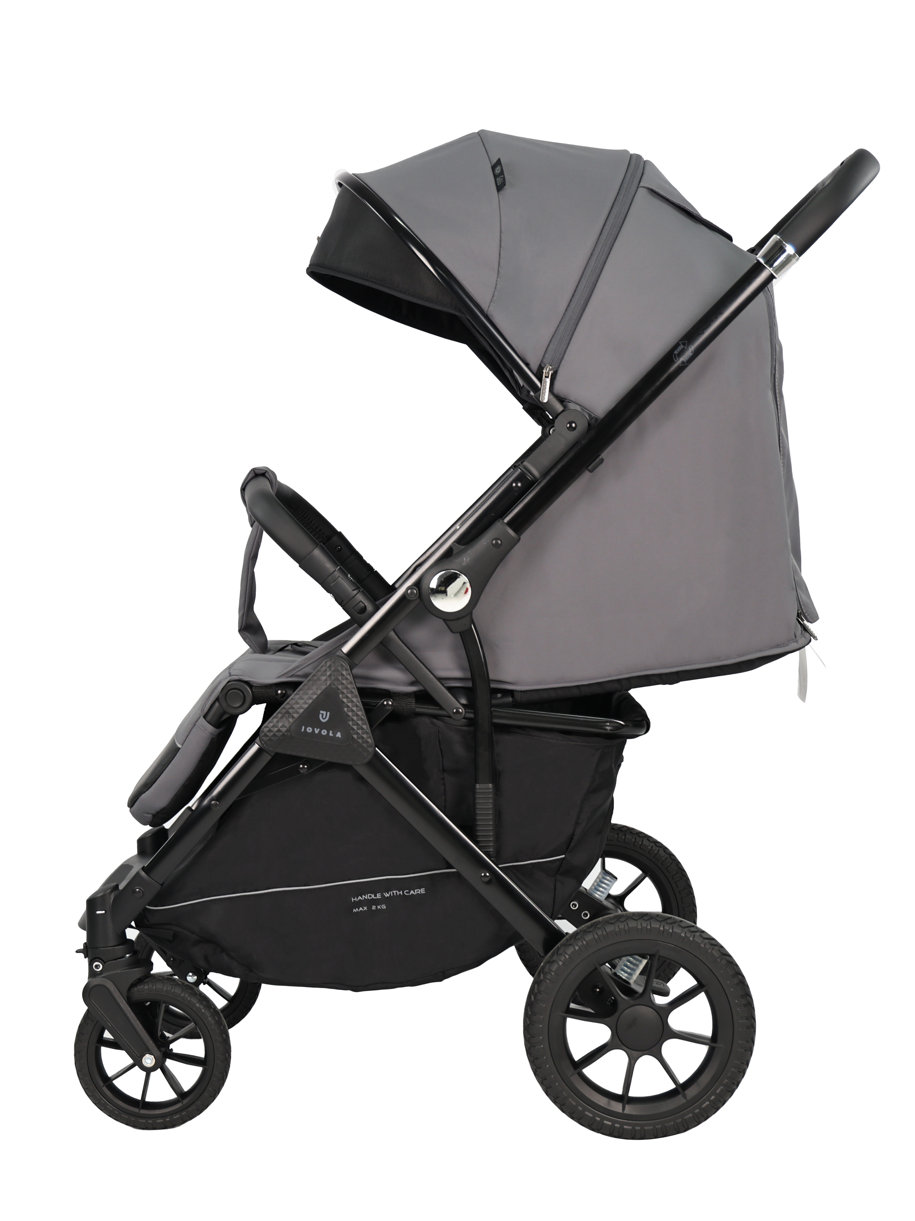 Коляска прогулочная JOVOLA Magma с перекидной ручкой серый - фото 22