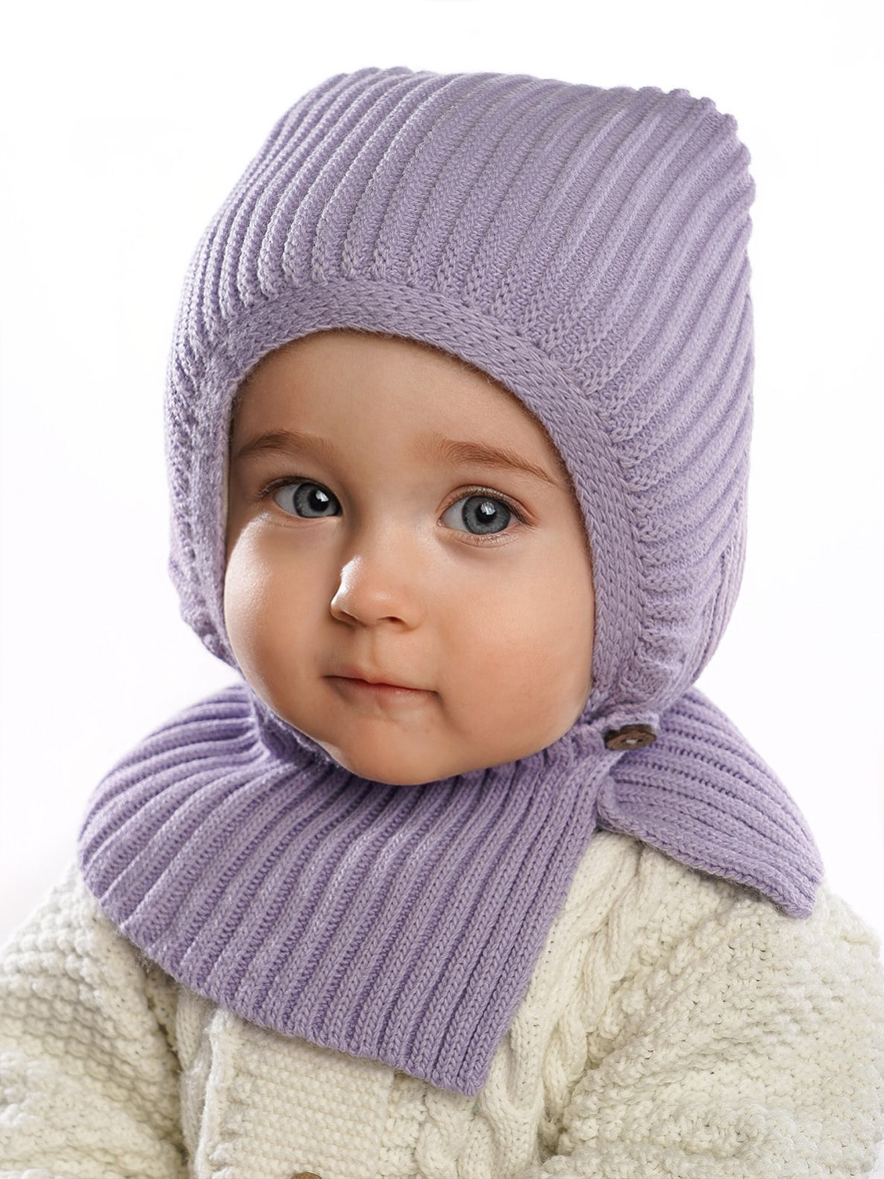 Шапка ПриКиндер U-W_22296 Цвет: Сиреневый - фото 3