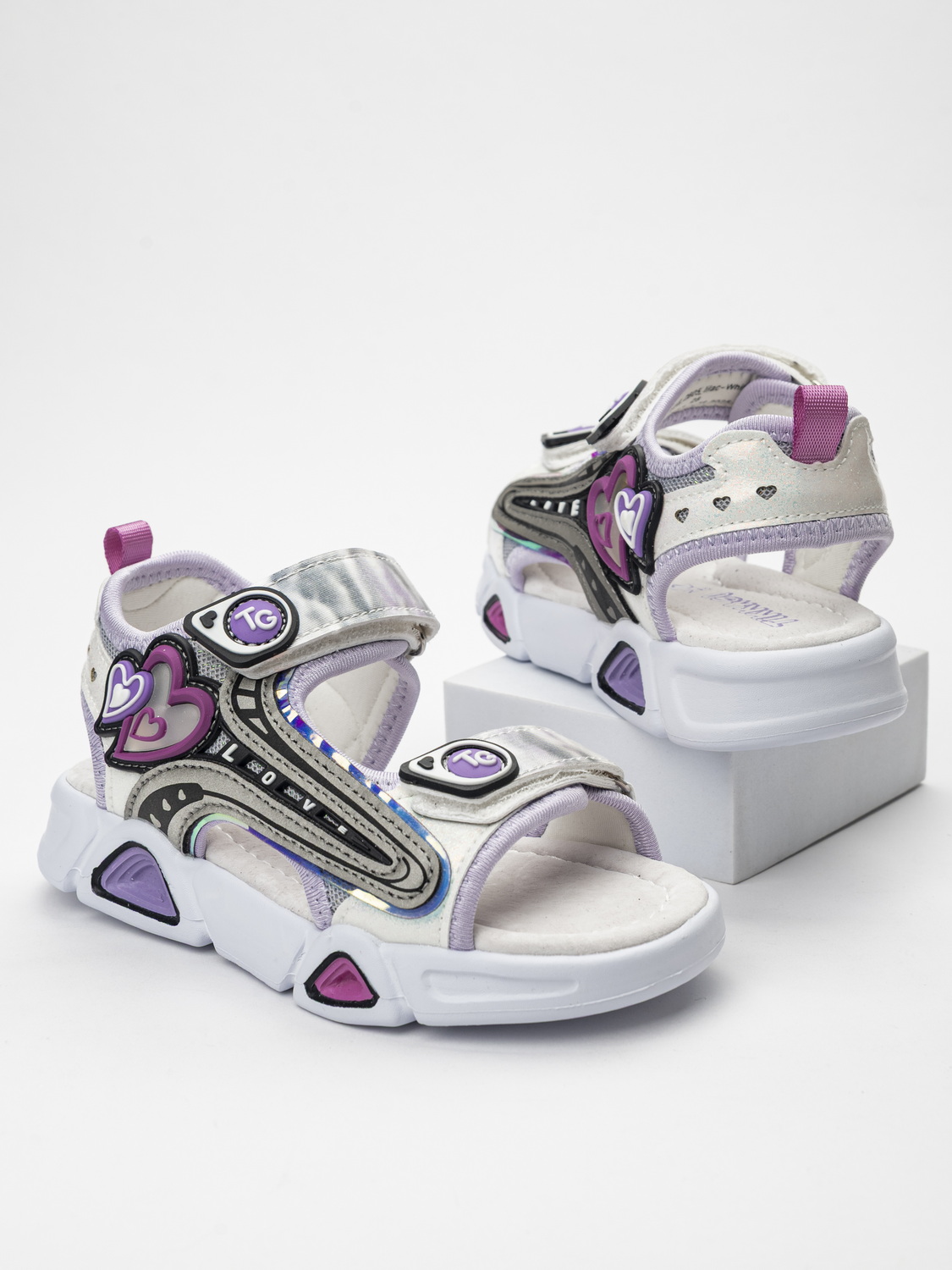 Сандалии TikkaGo 7F18_2605_lilac-white - фото 6