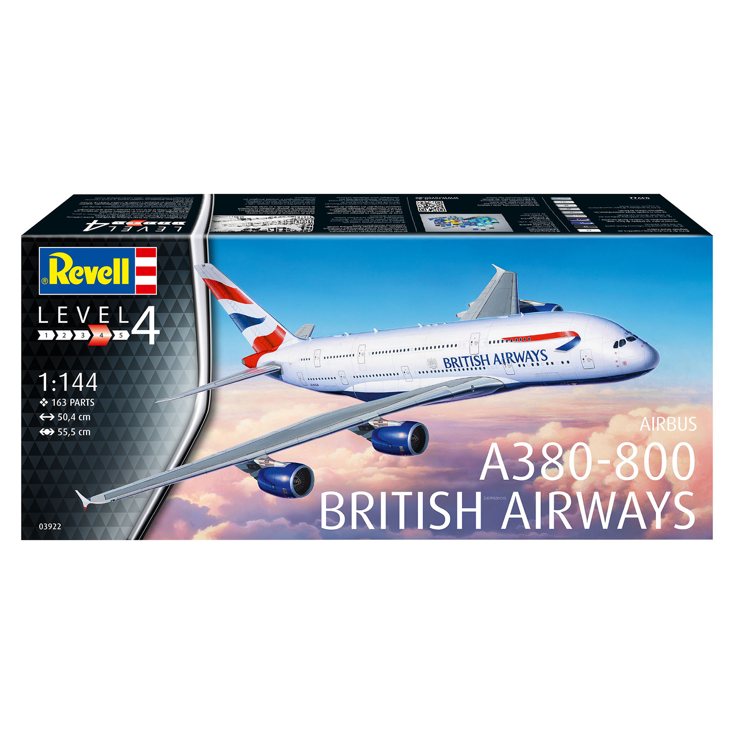 Сборная модель Revell Airbus 380-800 British Airways 03922 - фото 5