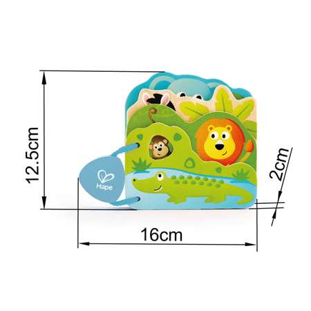 Игрушка Hape книжка Дикие животные