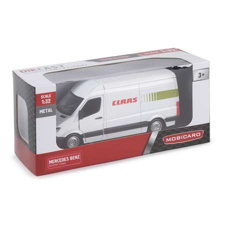 Грузовик Mobicaro Mercedes Benz Sprinter Claas 1:32 белый