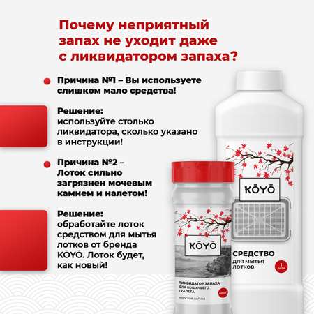 Ликвидатор запаха для лотков KOYO Морская свежесть