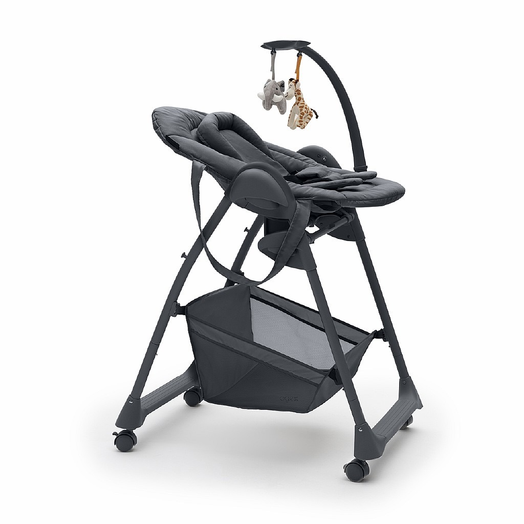 Стульчик для кормления agex Seat n Sleep серый - фото 8