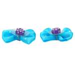 Бантик для животных V.I.Pet Голубой с точками 2шт