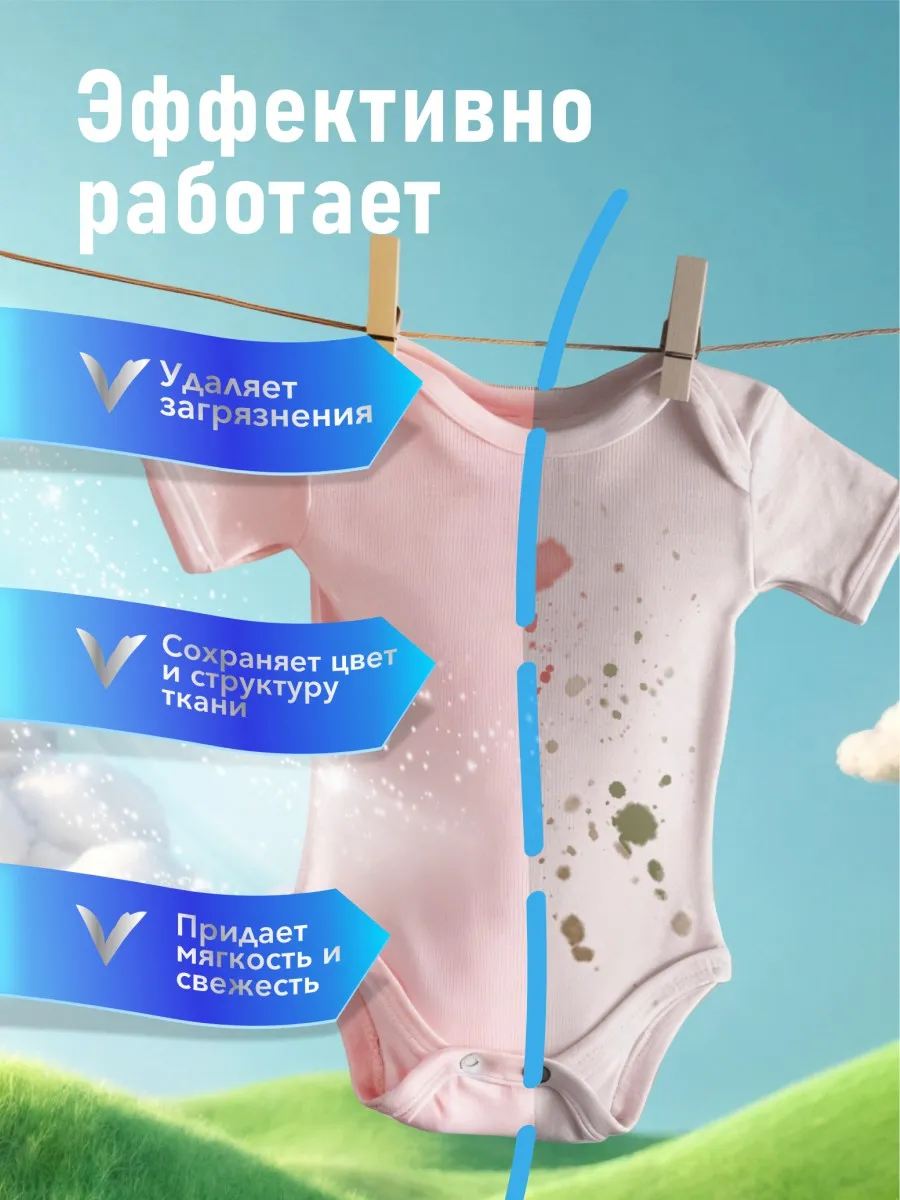 Гель для стирки CLIV solution Ari Washing Gel 2 л 2.2 кг 1 шт. 1 упак. - фото 3