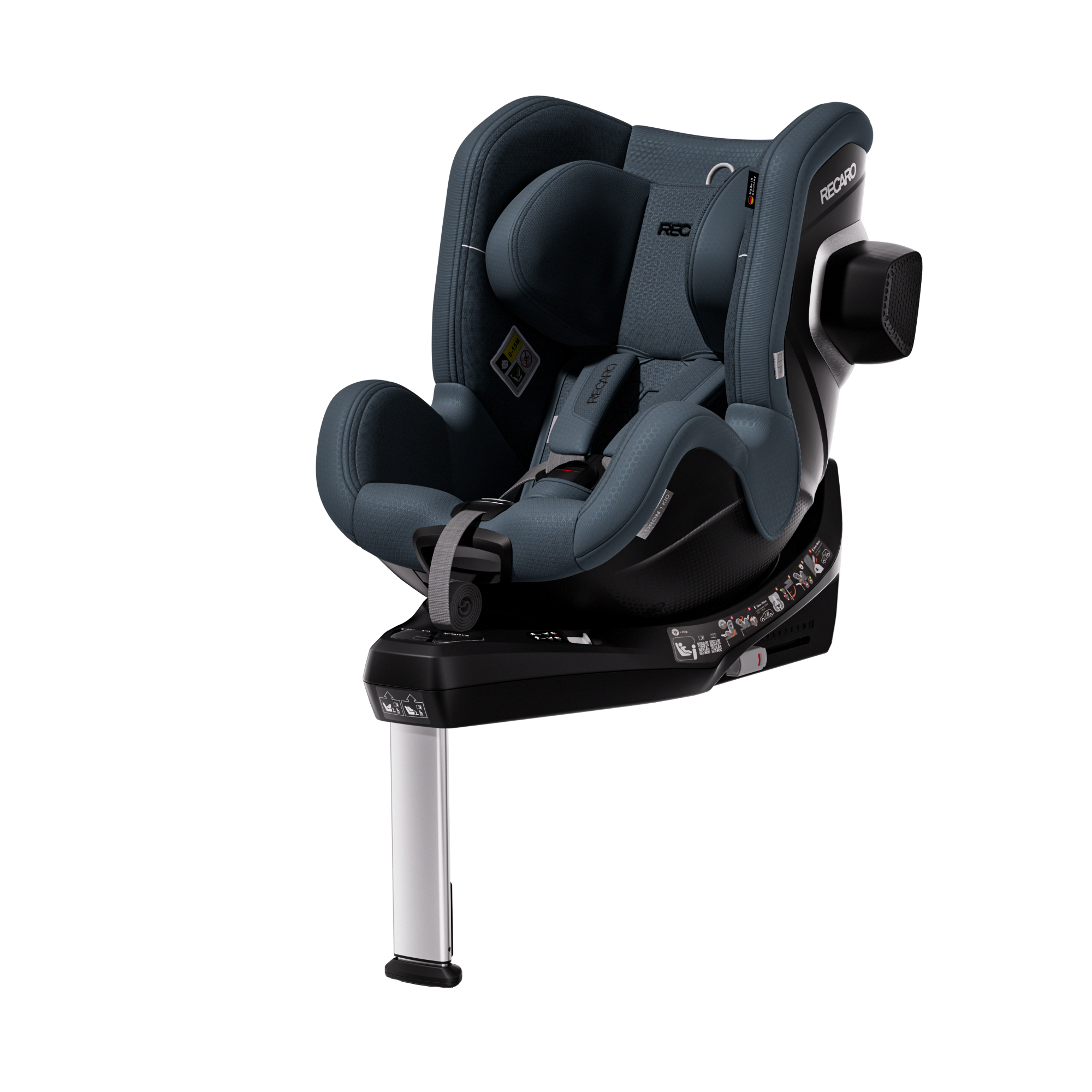 Автокресло Recaro Toron 1 Kid Isofix 0+/1 (0-18 кг) серый - фото 8