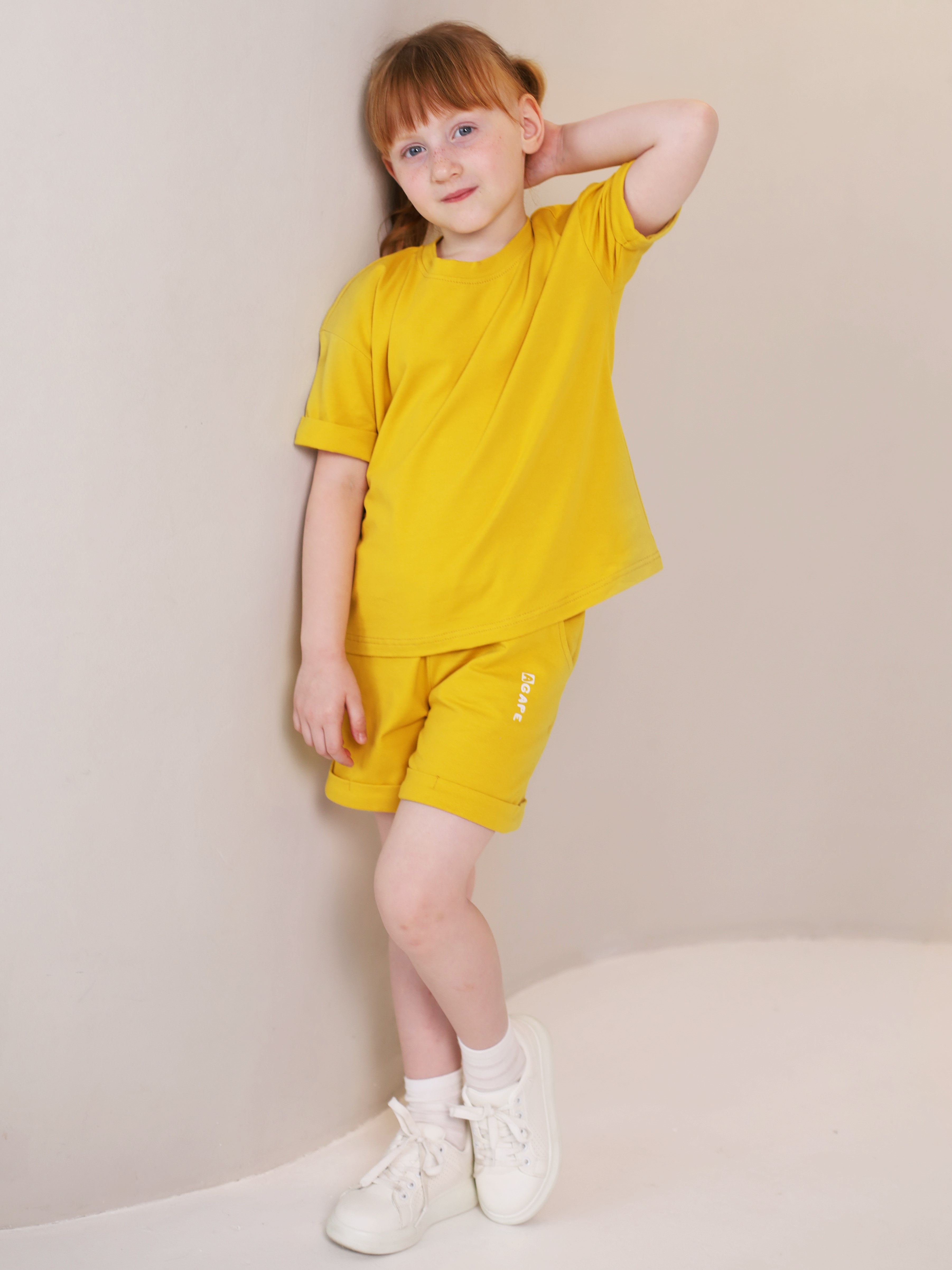 Костюм Агапэ 8016_горчичный - фото 1