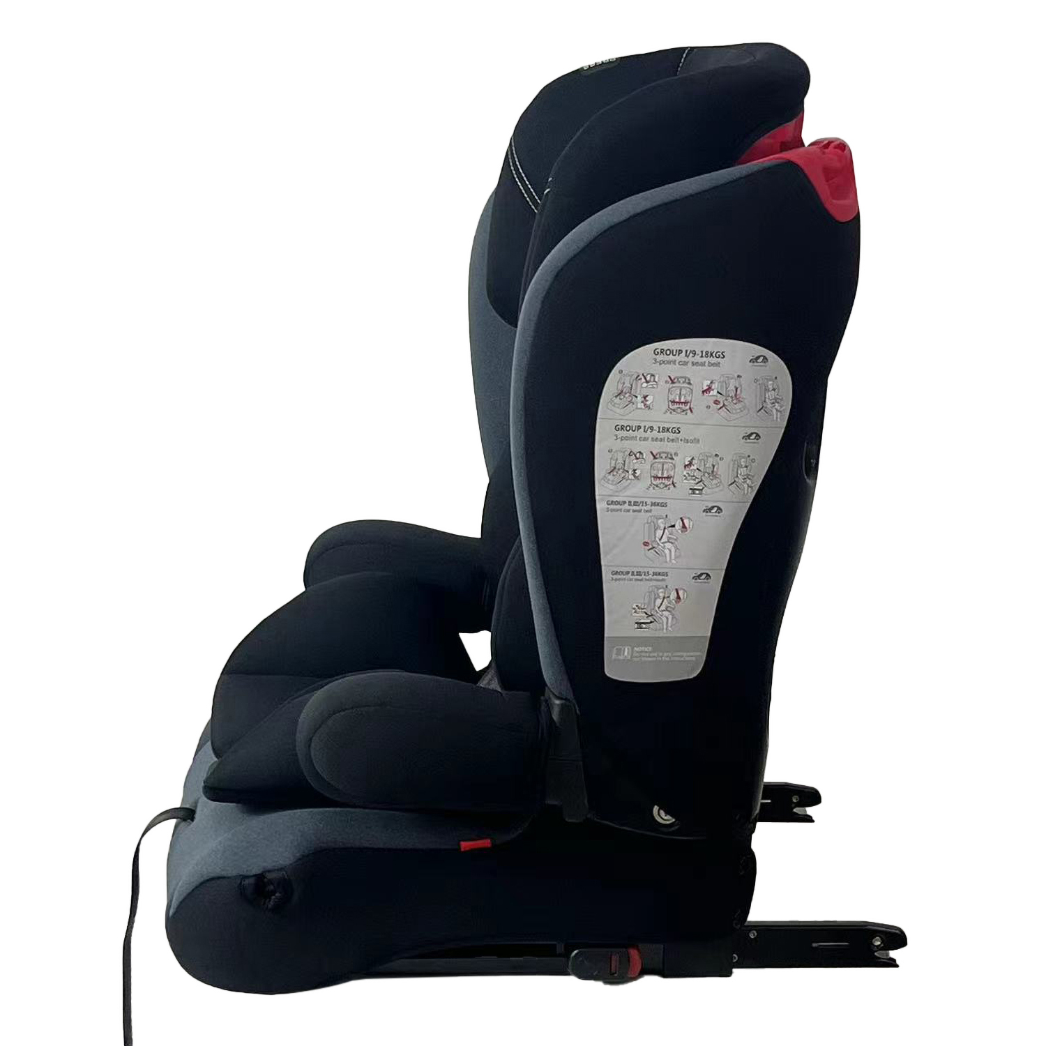 Автокресло BabyGo Maverick New Isofix 1/2/3 (9-36 кг) черный - фото 22