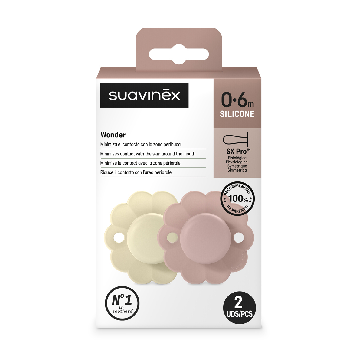 Пустышка Suavinex силикон ортодонтическая от 0 мес. 2 шт. - фото 4