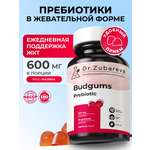 БАД Мармелад Budgums Пребиотик Dr. Zubareva 60 пастилок со вкусом малины