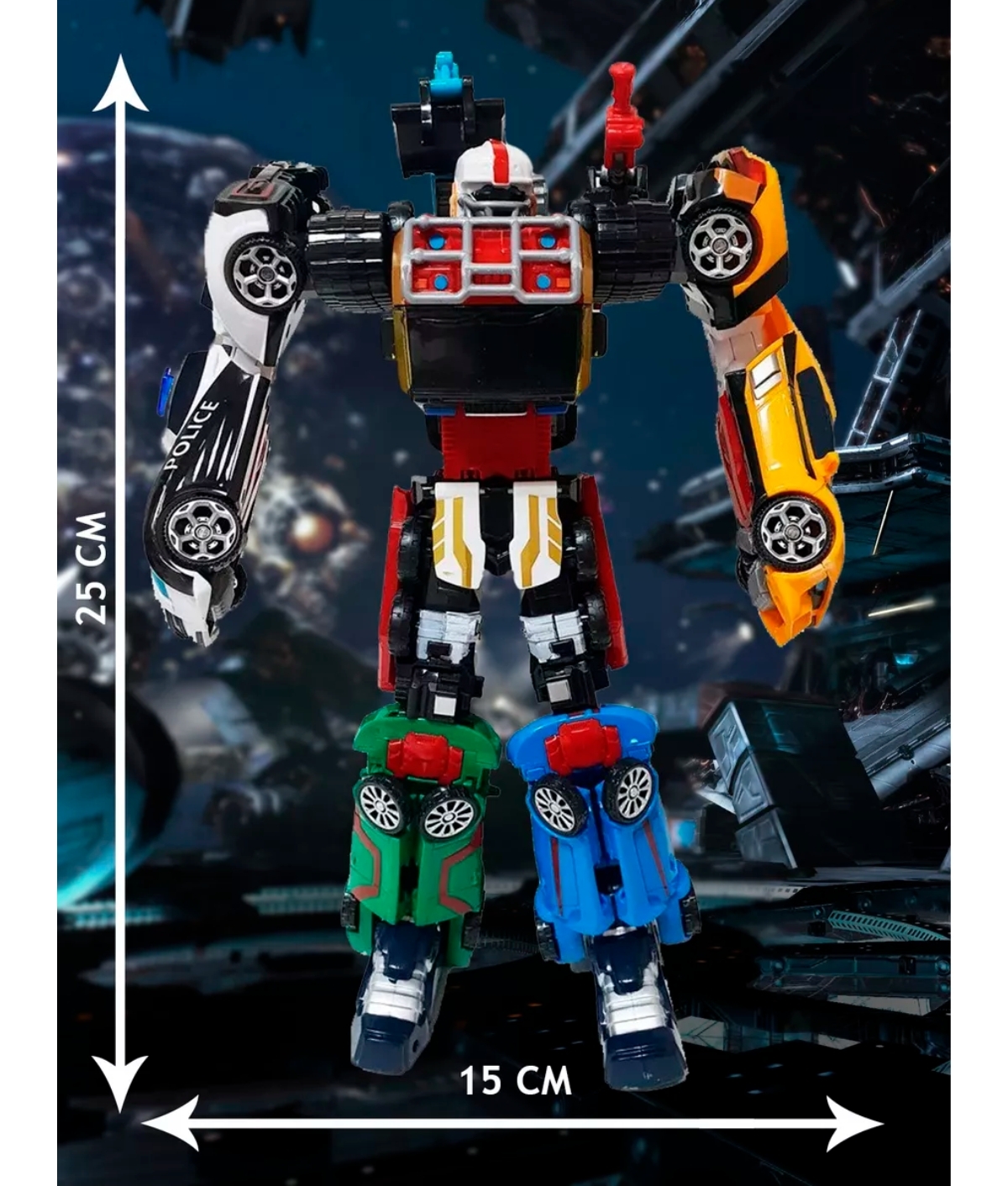 Фигурка BalaToys Робот Трансформер 6 в 1 - фото 3