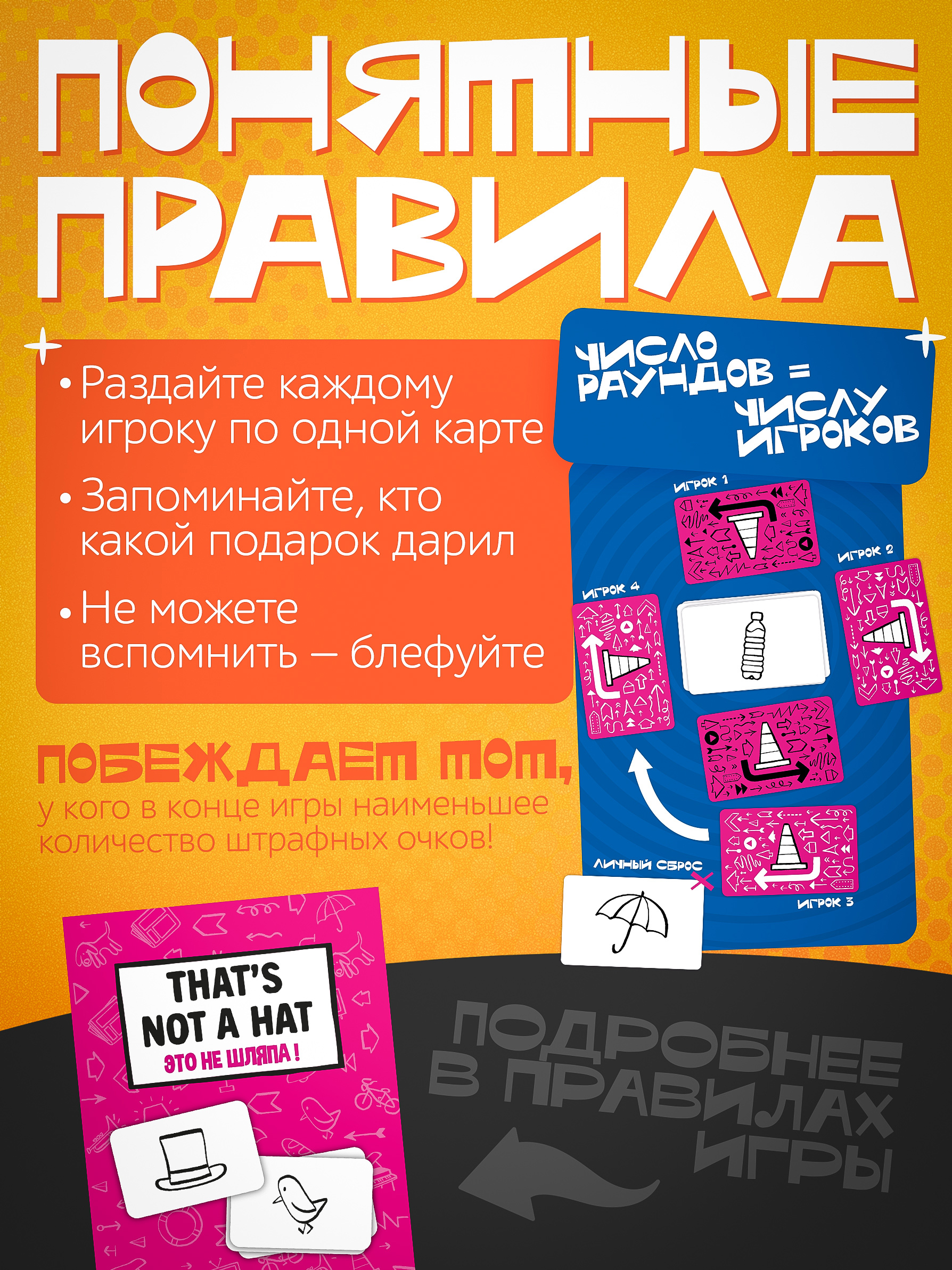 Настольная игра Ravensburger That's Not A Hat Это не шляпа - фото 3