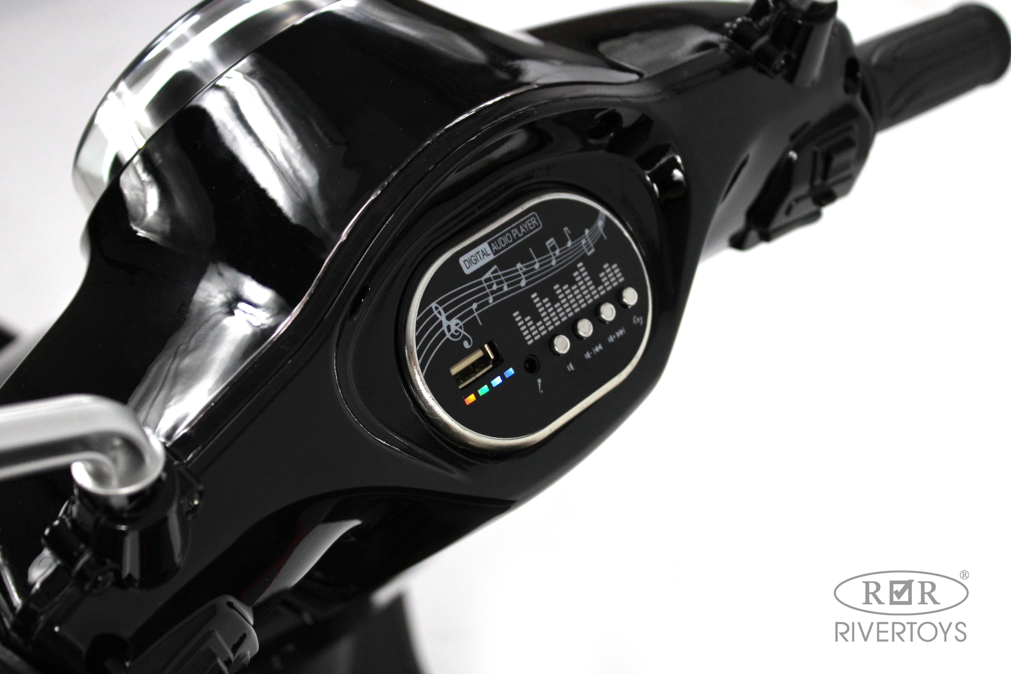 Электромобиль RIVERTOYS Z555ZZ-BLACK - фото 11