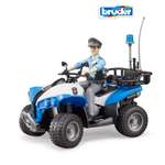 Квадроцикл Bruder полицейский с фигуркой 1:16