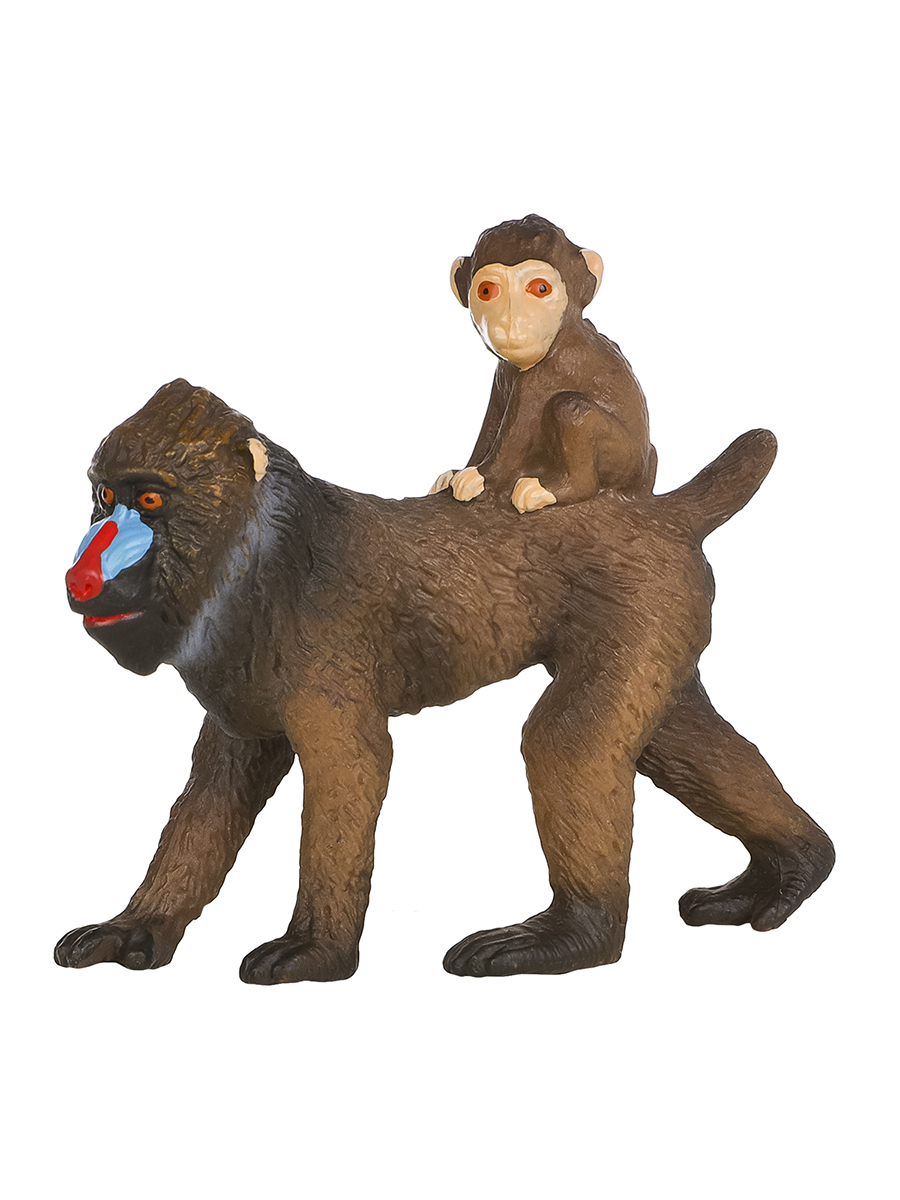 Игровой набор Masai Mara Семья обезьян мандрил - фото 6
