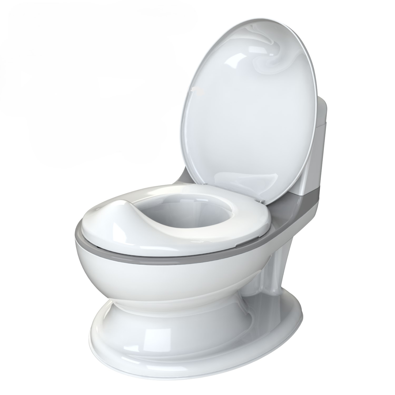 Горшок Babyton Cozy Potty музыкальный серый - фото 1
