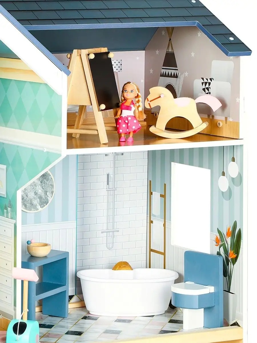 Домик для кукол PAREMO 138 см с мебелью PD320-08 - фото 9