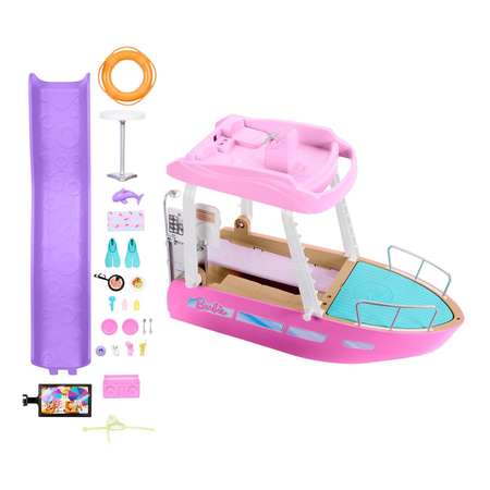 Катер Barbie Лодка мечты розовый