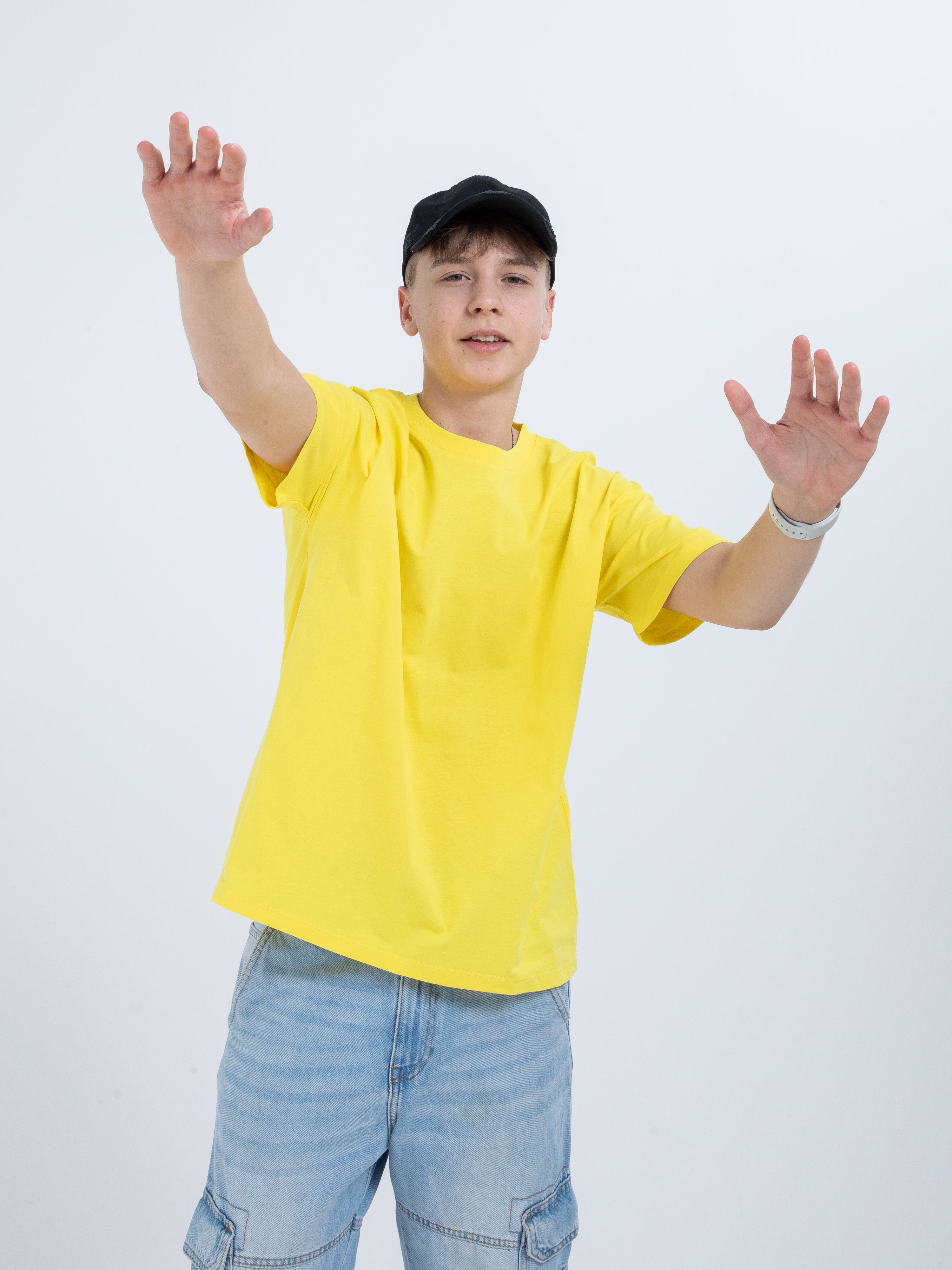 Футболка STELLA MODA 11601._светло-желтый - фото 4