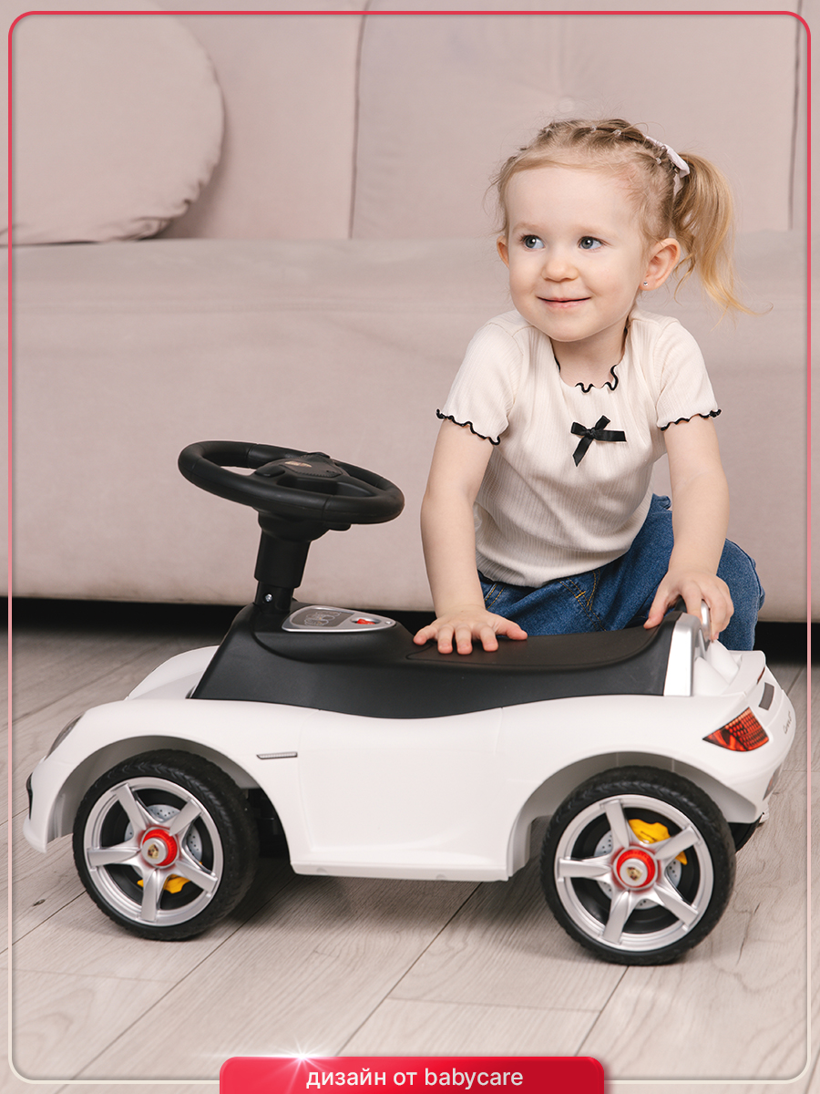 Каталка BabyCare Порш белый - фото 15