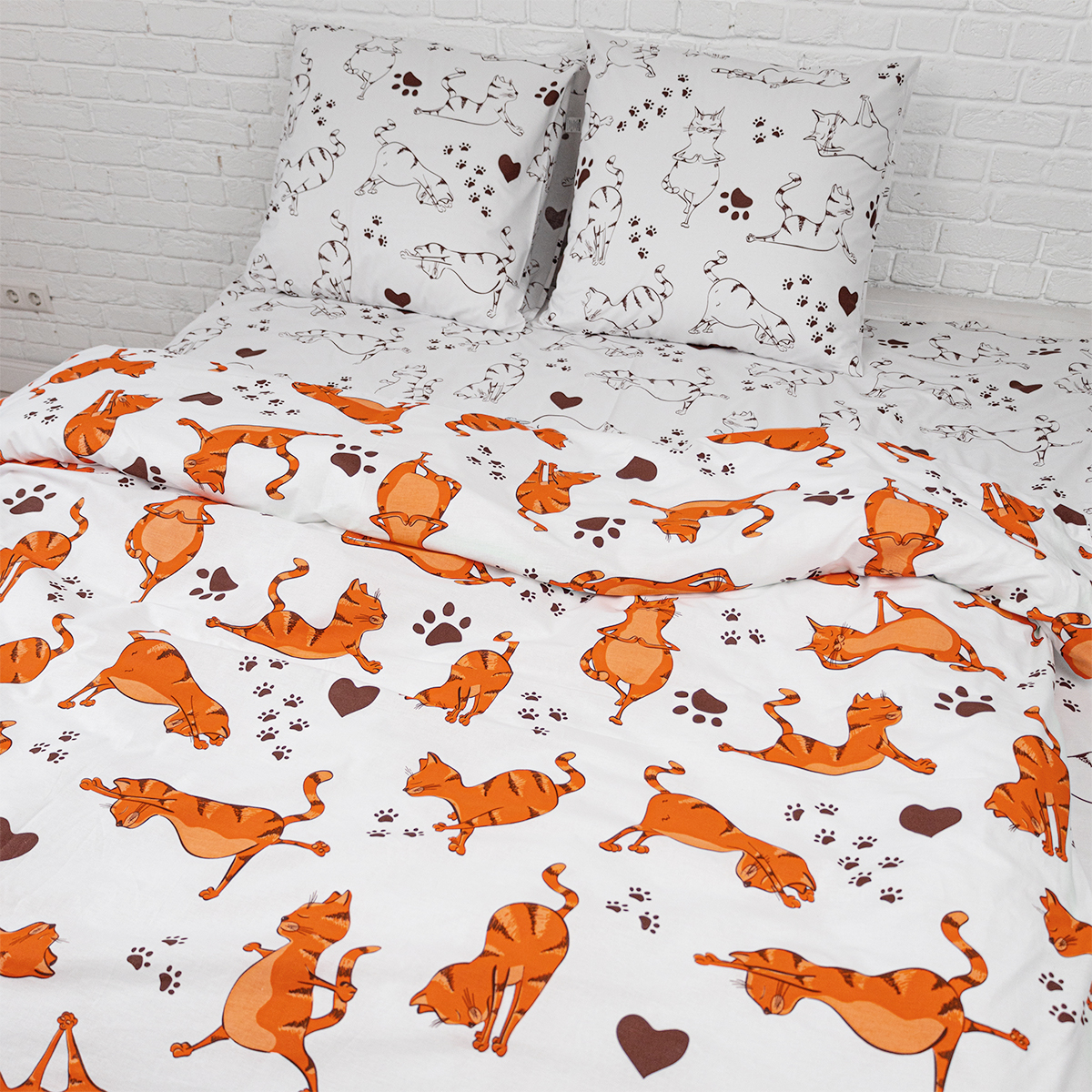 Комплект постельного белья BRAVO Котойога двуспальный 4 предм. - фото 6